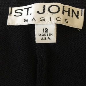 St John Basic wide legged crop knit pant